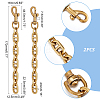 Alloy Mariner Link Chain Purse Strap Extenders LS-DIY-WH0304-706AG-3
