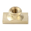 Recatangle Flower Frame Brass Stamp Heads AJEW-M037-02G-3