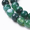 Natural Striped Agate/Banded Agate Beads X1-G-G582-6mm-58-3