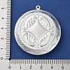 Rack Plating Brass Locket Pendant Cabochon Settings KK-F090-06S-4