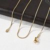 304 Stainless Steel Snake Chains Necklaces X-STAS-F094-24G-2