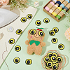 12Pairs Computerized Embroidery Cloth Self Adhesive Patches PATC-BC0001-12B-5