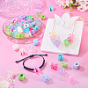 100Pcs 2 Styles UV Plating Rainbow Iridescent Acrylic Beads OACR-TA0004-59-8
