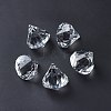 Transparent Acrylic Faceted Diamond Pendants DB28x31mmC01-4