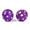 Dyed Natural Wooden Beads WOOD-O005-01E-2