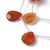Natural Red Agate(Dyed & Heated) Beads Strands G-A259-A01-02-3