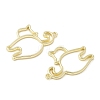Alloy Open Back Bezel Pendants X-FIND-L025-02G-2