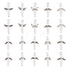 Glass & Alloy Pearl Pendants HJEW-TAC0058-2