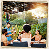 3Pcs 3 Styles Glass & Alloy Hanging Suncatchers AJEW-NB0008-75-5