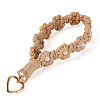 Cotton Braided Flower Pendant Decorations AJEW-TAC0030-032G-08-2