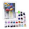 DIY 5D Pedestrians in the Rain Pattern Canvas Diamond Painting Kits DIY-C021-13-3