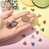 48Pcs 12 Colors Imitate Austrian Crystal Bicone Glass Pendants PALLOY-YW00070-5