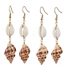 304 Stainless Steel Shell Shape Dangle Earrings EJEW-JE06265-03-2