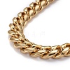 Men's 304 Stainless Steel Cuban Link Chain Bracelets BJEW-P263-B01-G-2