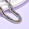 304 Stainless Steel Multi-strand Bracelets BJEW-C103-05P-2