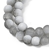 Frosted Crackle Glass Beads X1-GLAA-U001-8mm-M06-2