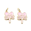 Brass Enamel Pendants KK-L237-025G-01-1
