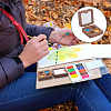 Wood Watercolor Paints Tins Box AJEW-WH0542-84A-6