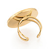 304 Stainless Steel Cuff Ring Findings STAS-S080-040I-G-4