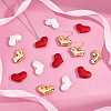 SUPERFINDINGS 30Pcs 3 Style Heart Pendants FIND-FH0003-50-2