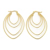 304 Stainless Steel Earrings for Women EJEW-E305-13G-1