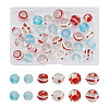 Craftdady 30Pcs 6 Style Handmade Bumpy Lampwork Beads LAMP-CD0001-19-1