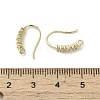 Brass Micro Pave Cubic Zirconia Earring Hooks KK-C048-13E-G-3