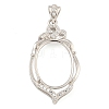 925 Sterling Silver Pendant Cabochon Settings STER-B005-15P-1
