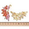 304 Stainless Steel Glass Stud Earrings for Women EJEW-M095-10G-02-3
