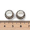 Alloy Rhinestone Clay Pave Beads ALRI-D300-03S-09-3