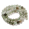 Natural Green Rutilated Quartz Beads Strands G-A219-A03-03-2
