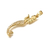 Brass Micro Pave Cubic Zirconia Pendants CU-CBA3569-02G-B-2
