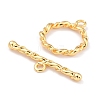 Rack Plating Brass Toggle Clasps KK-B036-15G-3