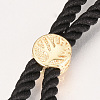 Nylon Cord Bracelet Making MAK-S058-01G-2