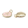 Brass Enamel Pendants X-KK-A155-11G-3
