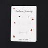 Rectangle Strawberry Earring Display Cards CDIS-P007-K01-2