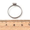 Adjustable 304 Stainless Steel Finger Rings Components SA-CBA8B85-09A-P-2