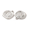 Rack Plating Alloy Rhinestone Pendants FIND-G044-16P-3