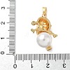 Christmas Brass Micro Pave Cubic Zirconia Enamel Pendants LS-KK-K305-10B-G-3