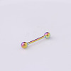 316 Surgical Stainless Steel Tongue Rings WGF0CE1-06-1