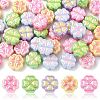 50Pcs UV Plating Opaque Acrylic Beads SACR-CJ0001-75-1