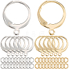 80Pcs 2 Colors 304 Stainless Steel Leverback Earring Findings STAS-SC0010-55-1