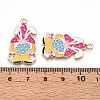 Alloy Enamel Pendants ENAM-T022-01C-3