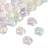 32Pcs UV Plating Rainbow Iridescent Acrylic Beads OACR-FS0002-15-3