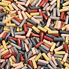 Baking Paint Glass Twist Bugle Beads SEED-N007-24B-3