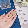 Unicraftale 32Pcs 4 Colors 304 Surgical Stainless Steel Clip-on Earring Findings FIND-UN0001-33-3