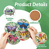 5D DIY Diamond Painting Cup Mat Kits DIY-TAC0021-09A-24