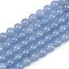 Natural Angelite Beads Strands G-G286-A01-6mm-2