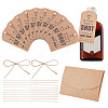 10Pcs Wanna Take A Shot At Being My Groomsmen Proposal Cards Bottle Tags AJEW-NB0006-71-1
