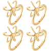 Brass Adjustable Ring Findings KK-BBC0023-69B-1